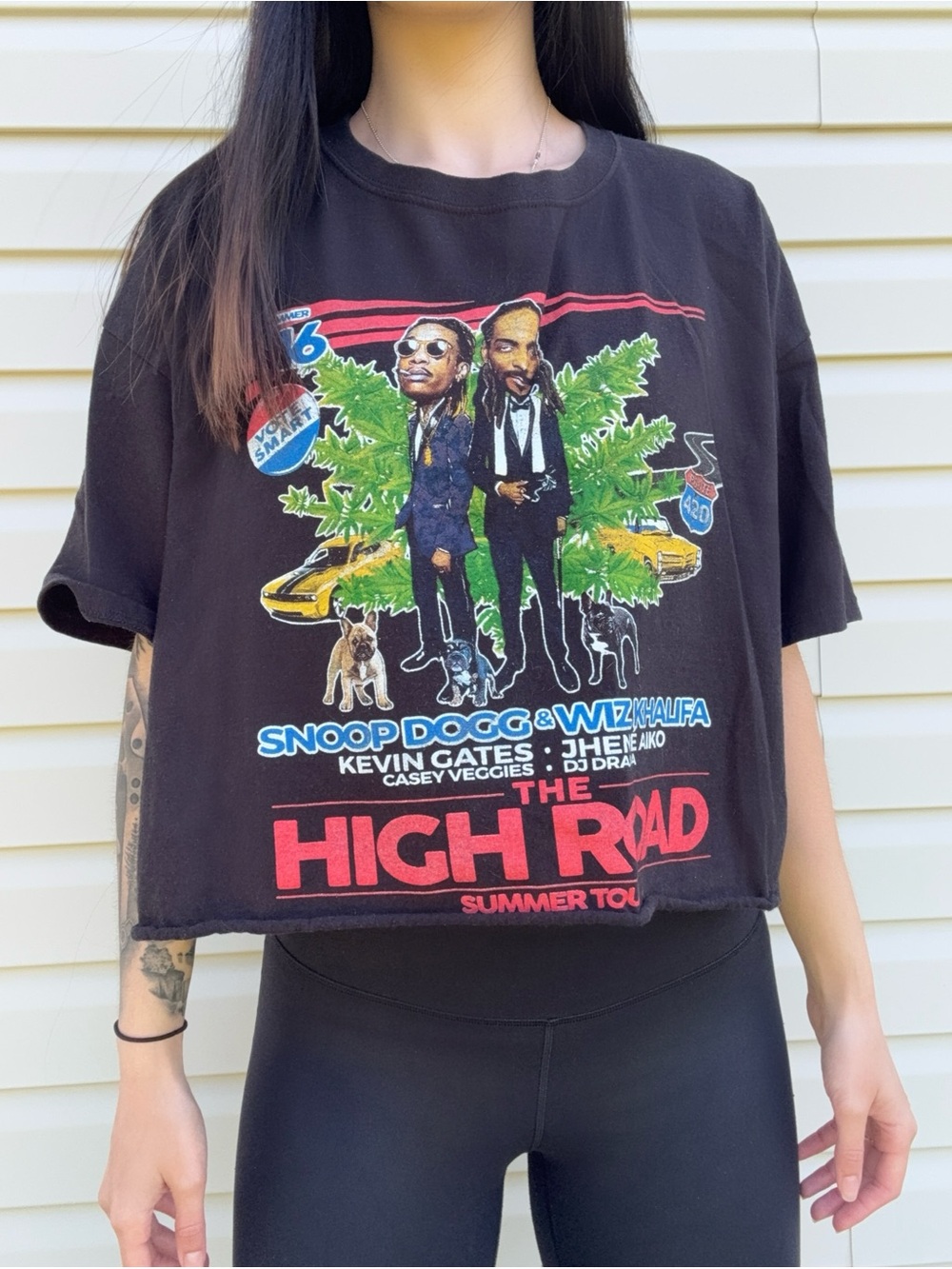 Snoop Dogg & Wiz Khalifa 'The High Road' Tour Cropped Tee